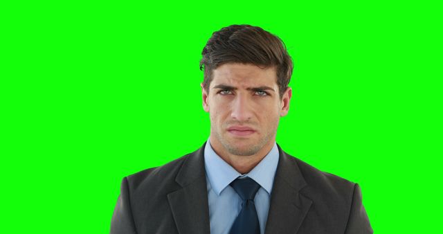 Businessman Wearing Formal Suit with Green Screen Background - Download Free Stock Images Pikwizard.com