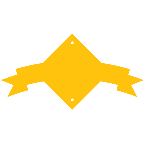 Yellow Badge with Ribbon Outline on Transparent Background - Download Free Stock Videos Pikwizard.com