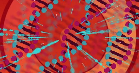 Molecular chain artwork radiating with futuristic elegance