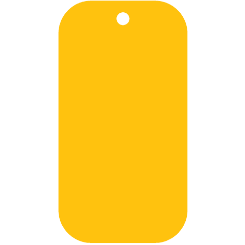Yellow Gift Tag with Hole on Transparent Background - Download Free Stock Videos Pikwizard.com