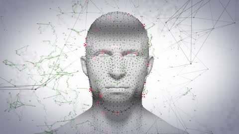 Digital Human Head with Network Connections and Data Processing