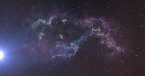 Spectacular Cosmic Phenomenon with Glowing Light and Nebula Cloud - Download Free Stock Images Pikwizard.com