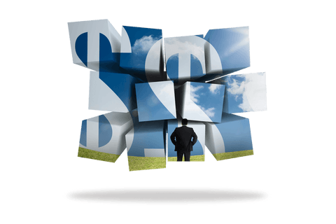 Transparent 3D Dollar Symbols and Businessman on Abstract Screen - Download Free Stock Videos Pikwizard.com