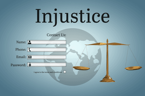 transparent graphic contact form with injustice theme - Download Free Stock Videos Pikwizard.com