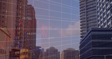 Financial Data Processing Across Modern City Skyline - Download Free Stock Images Pikwizard.com