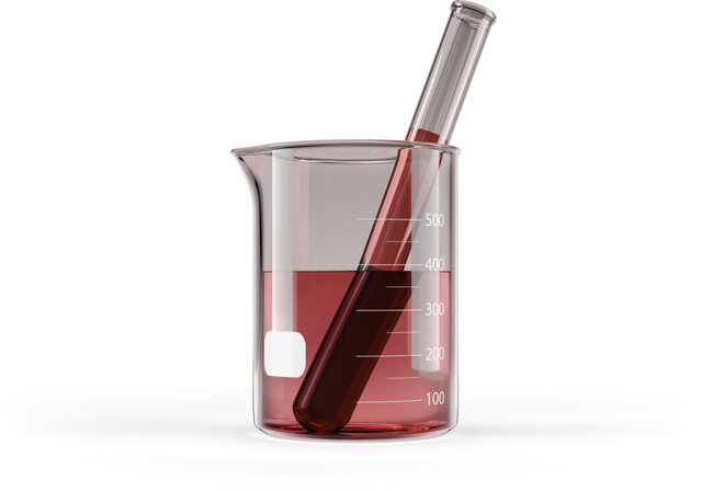 Transparent Glass Beaker with Red Liquid and Pipette for Scientific Research - Download Free Stock Videos Pikwizard.com