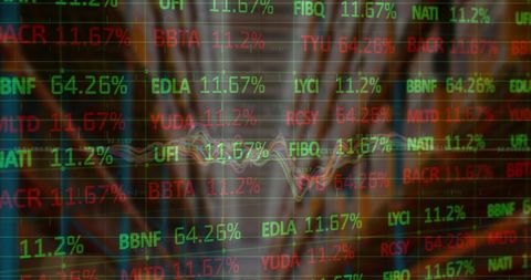 Financial Data Overlaid on Empty Warehouse Illustrating Market Dynamics - Download Free Stock Images Pikwizard.com