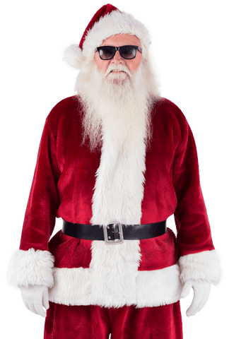 Modern Santa Claus in Sunglasses on Transparent Background - Download Free Stock Videos Pikwizard.com
