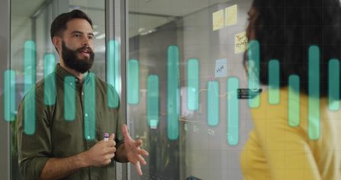 Innovative Collaboration in Futuristic Office Environment