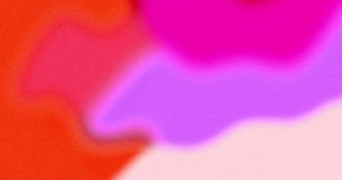 Abstract vibrant organic shapes with red, pink, and purple hues