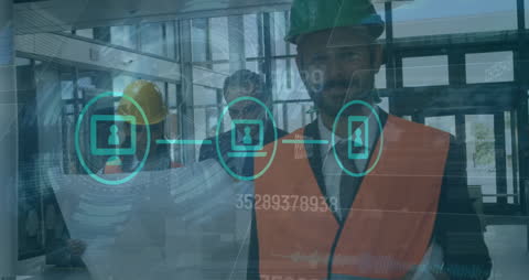 Digital Networking Overlay with Construction Professionals and Data Processing