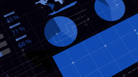 Abstract Animation of Financial Data and Digital Interface