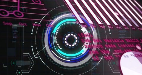 futuristic digital interface with scanning design - Download Free Stock Images Pikwizard.com