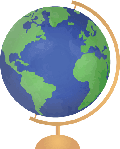 digital illustration of globe with holder on transparent background - Download Free Stock Videos Pikwizard.com