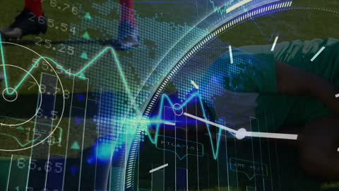 Digital Analysis Overlay on Injured Football Player