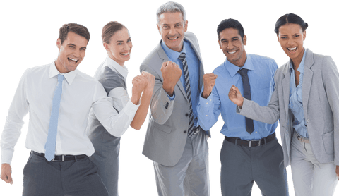 Transparent Diverse Business Team Celebrating Success Together - Download Free Stock Videos Pikwizard.com