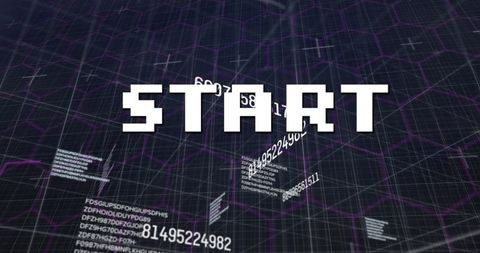 Futuristic Data Start Screen with Hexagonal Grid - Download Free Stock Images Pikwizard.com