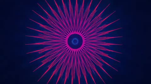 Dynamic Neon Starburst in Futuristic Digital Design