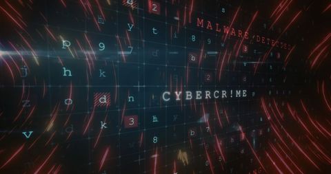 Digital Tunnel with Cybercrime Alerts and Security Warnings - Download Free Stock Images Pikwizard.com