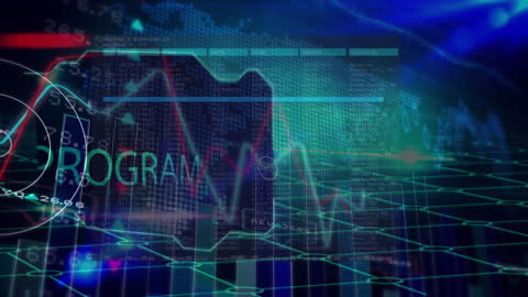 Digital Interface Futuristic Global Data Processing Visualization