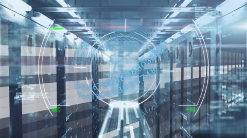 Cutting Edge Network Technology in Advanced Server Room