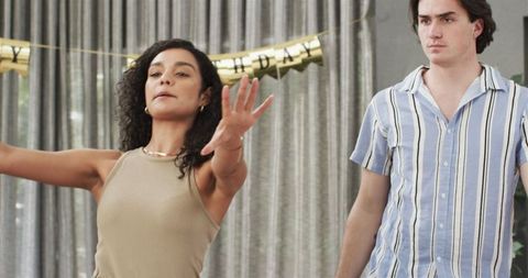 Couple Setting Up for Birthday Celebration at Home