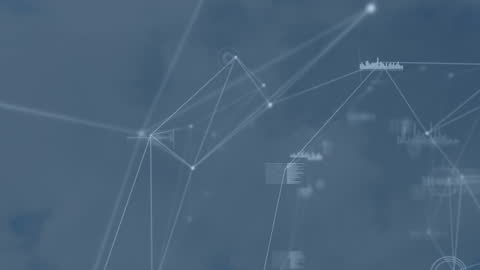 Abstract Network Connections and Digital Interface Concept