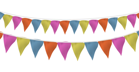 transparent colorful flag bunting for party decorations - Download Free Stock Videos Pikwizard.com