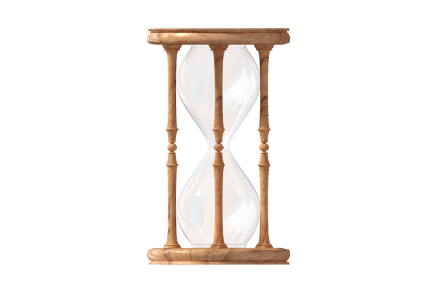 Wood Hourglass Timepiece on Transparent Background - Download Free Stock Videos Pikwizard.com