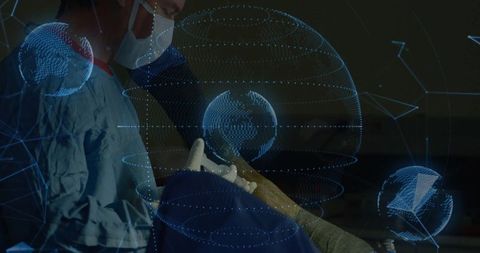 Futuristic Surgery with Holographic Technology Enhancing Medical Precision