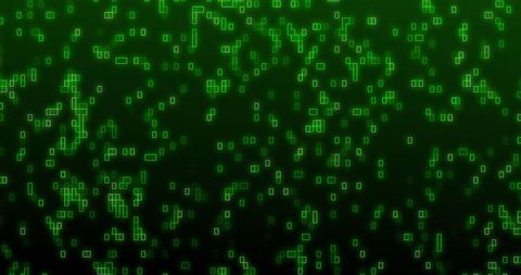 Abstract Digital Code Matrix with Moving Green Shapes - Download Free Stock Images Pikwizard.com
