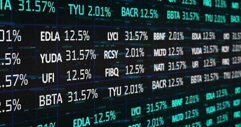 stock market data processing on black background - Download Free Stock Images Pikwizard.com