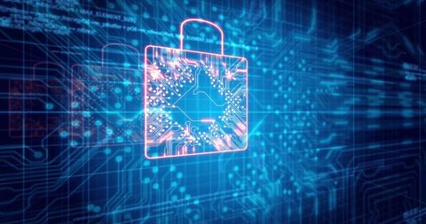 Digital Security Technology Concept with Padlock Icons - Download Free Stock Images Pikwizard.com