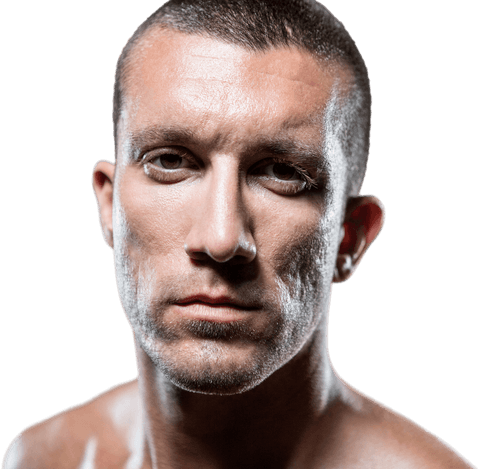 Transparent Portrait of Serious Athletic Male Standing Firmly