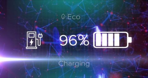 Eco Charging Concept with Digital Connectivity Network - Download Free Stock Images Pikwizard.com