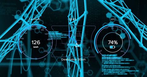 Digital Speedometer and Data Processing Over Networking Interface