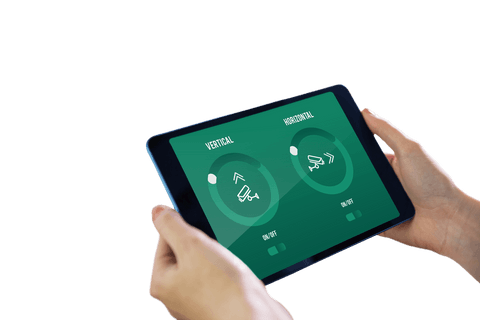 hands holding tablet displaying transparent security controls - Download Free Stock Videos Pikwizard.com