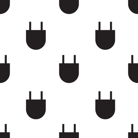 seamless black plug pattern on transparent background - Download Free Stock Videos Pikwizard.com