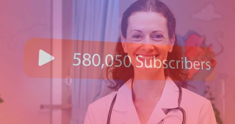 Doctor online branding with subscriber growth journey