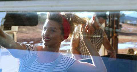 Young Adults Embracing Adventure on a Sunny Day Outdoors