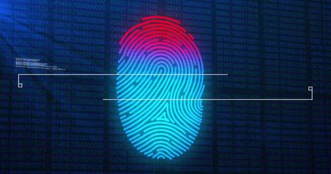 Biometric Fingerprint Data with Cyber Security Elements - Download Free Stock Images Pikwizard.com