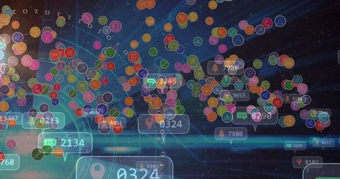 Digital Universe of Social Media Icons and Reactions - Download Free Stock Images Pikwizard.com