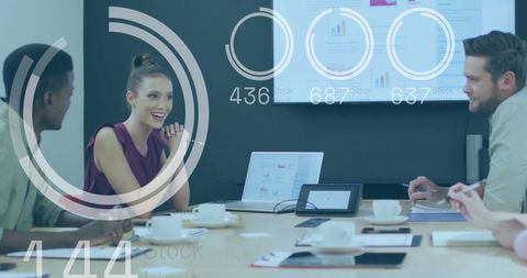 Business Team Analyzing Data in Modern Meeting Room - Download Free Stock Images Pikwizard.com
