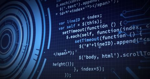 Futuristic Digital Interface with Code and Data Elements - Download Free Stock Images Pikwizard.com