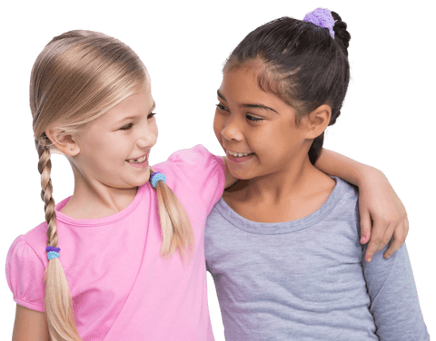 two diverse girl friends embracing on transparent background - Download Free Stock Videos Pikwizard.com