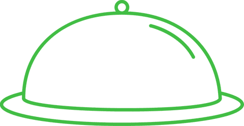 Green Serving Dish Outline on Transparent Background - Download Free Stock Videos Pikwizard.com
