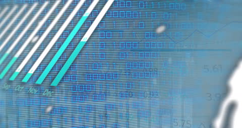 Digital Data Processing with Financial Graph Animation
