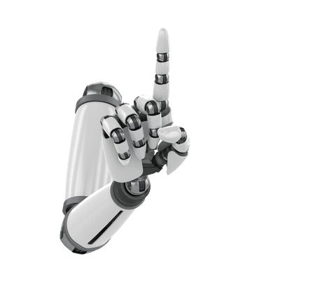transparent robot hand pointing up vector illustration - Download Free Stock Videos Pikwizard.com