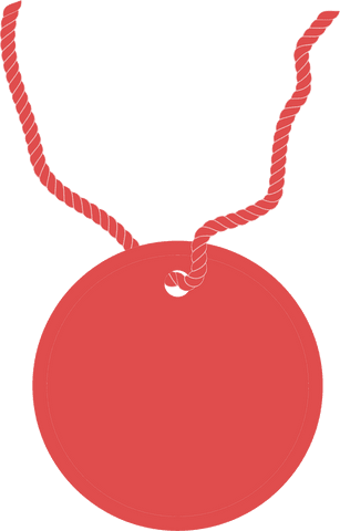 Blank Red Label with Twisted String on Transparent Background - Download Free Stock Videos Pikwizard.com