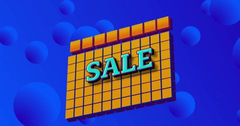 Retro Sale Banner with Geometric Design